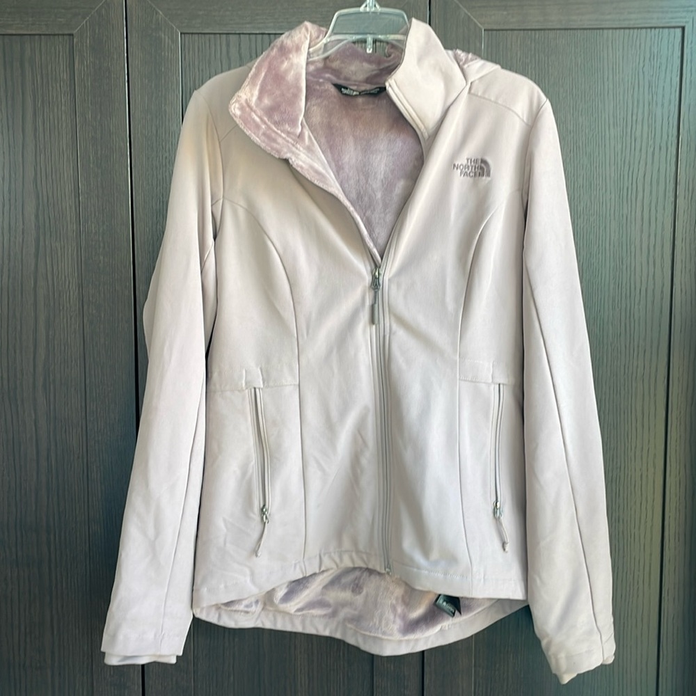 THE NORTH FACE Women's Apex WINDWALL hooded Jacket Full Zip Softshell Lilac S